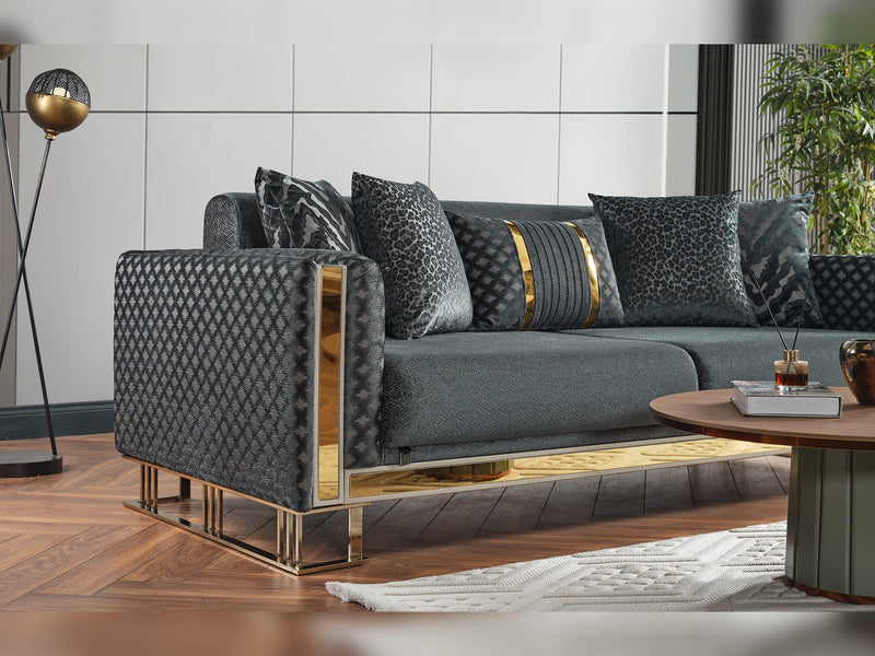 Laura Convertible Sofa in Green - 200-ELIF-LAU-A610-3