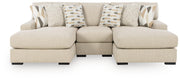 Laurelgrove Pebble 3-Piece Double Chaise Sectional - 75105S8