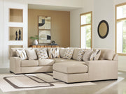 Laurelgrove Pebble 4-Piece Sectional with Chaise - 75105S2