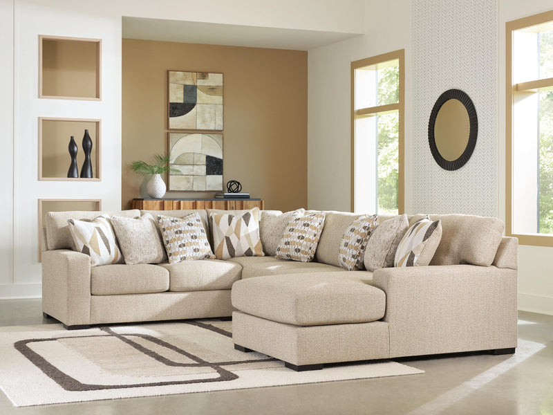 Laurelgrove Pebble 4-Piece Sectional with Chaise - 75105S2