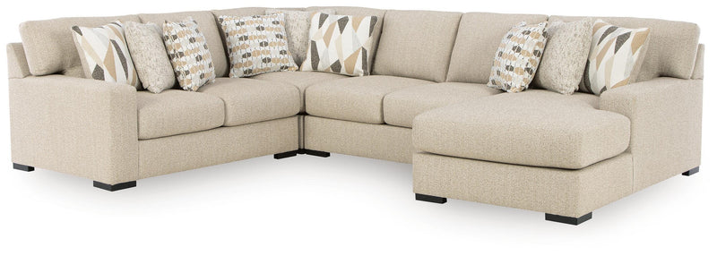 Laurelgrove Pebble 4-Piece Sectional with Chaise - 75105S2