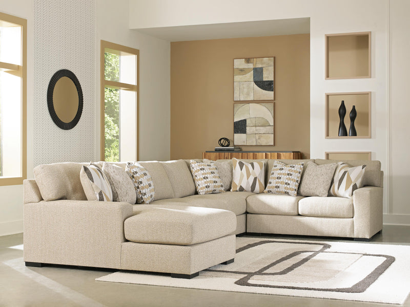 Laurelgrove Pebble 5-Piece Sectional with Chaise - 75105S11
