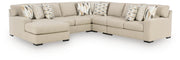 Laurelgrove Pebble 5-Piece Sectional with Chaise - 75105S11
