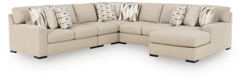 Laurelgrove Pebble 5-Piece Sectional with Chaise - 75105S12