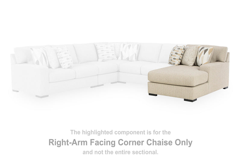 Laurelgrove Pebble Right-Arm Facing Corner Chaise - 7510517