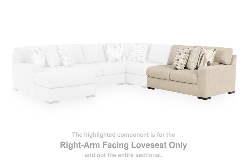 Laurelgrove Pebble Right-Arm Facing Loveseat - 7510556