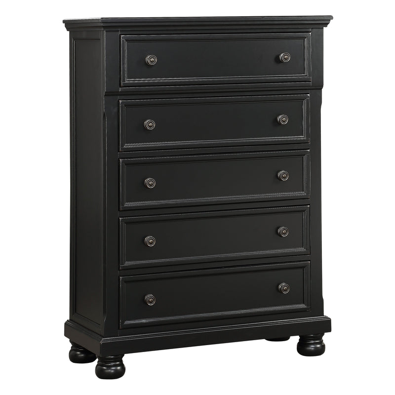 Laurelin Black Sleigh Storage Platform Bedroom Set - Gate FurnitureBedroom Set