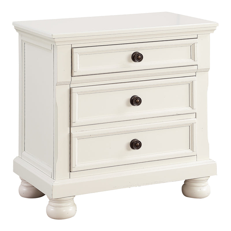 Laurelin White Sleigh Storage Platform Bedroom Set - Gate FurnitureBedroom Set