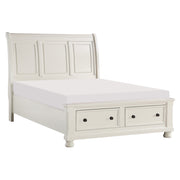 Laurelin White Sleigh Storage Platform Bedroom Set - Gate FurnitureBedroom Set