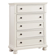 Laurelin White Sleigh Storage Platform Bedroom Set - Gate FurnitureBedroom Set