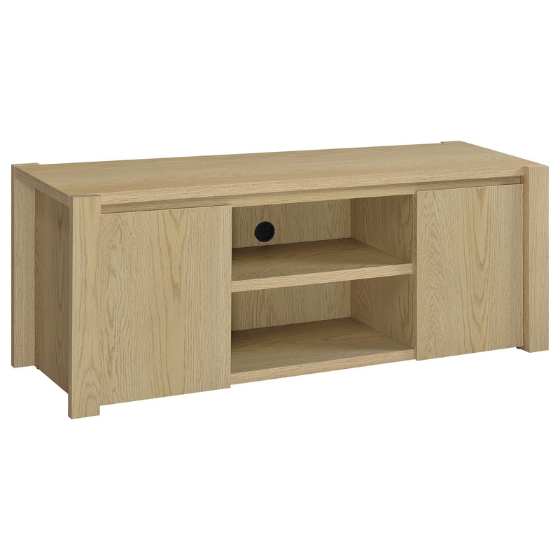 Laurelton 60-inch 2-door TV Stand Media Console Light Oak - 708222