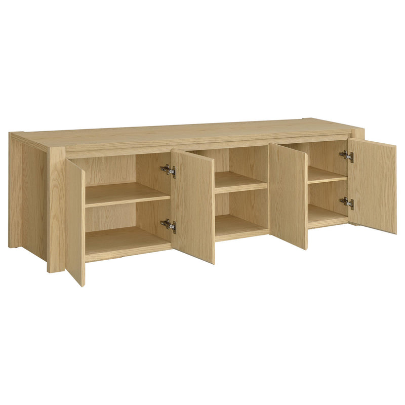 Laurelton 78-inch 4-door TV Stand Media Console Light Oak - 701653