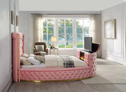 Lauren King Grey Platform TV Bed - Gate FurnitureKing Bed