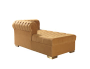 Lauren Mustard Velvet Double Chaise Sectional - LAURENMUSTARD-SEC