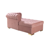 Lauren Pink Velvet Double Chaise Sectional - LAURENPINK-SEC