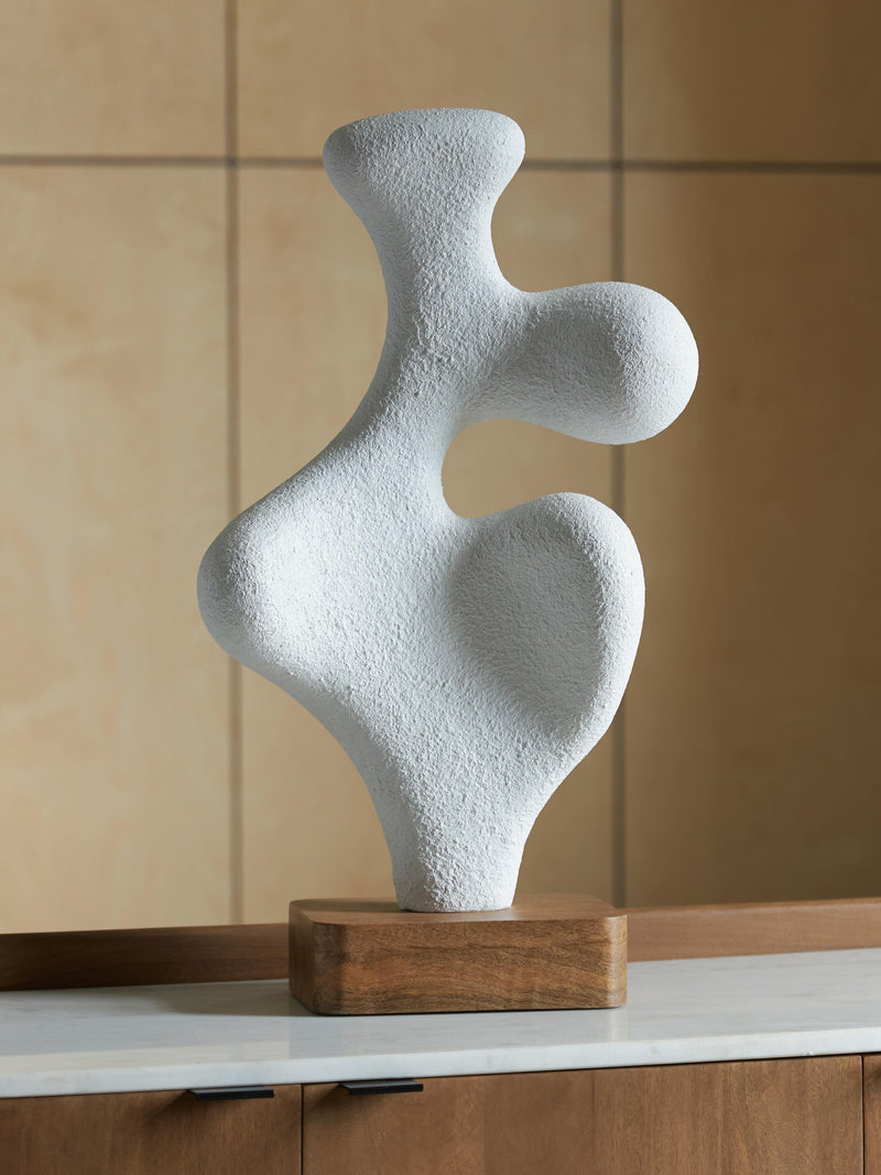 Lavarsen White/Brown Sculpture - A2000840