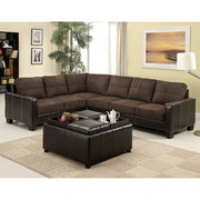 Lavena Chocolate/Espresso Sectional - CM6453DK-PK