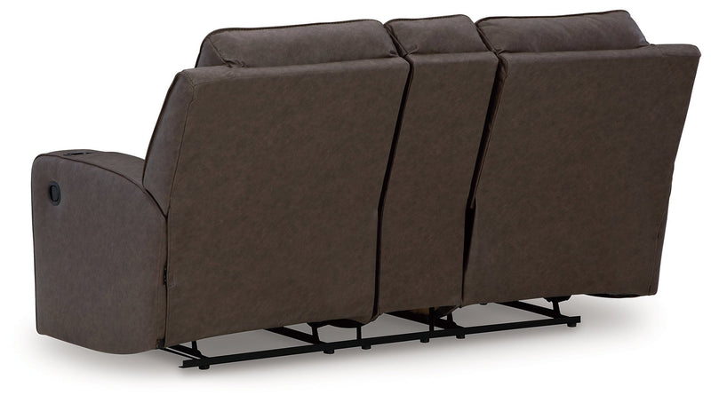 Lavenhorne Reclining Loveseat with Console - Gate FurnitureLoveseat