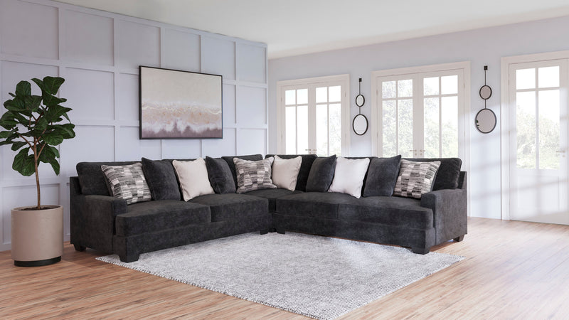 Lavernett Charcoal Sectional Set - Gate FurnitureSectional