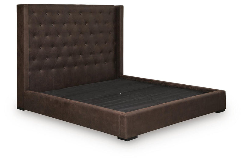 Lavernty Coffee King Upholstered Storage Bed - PCB9002B2