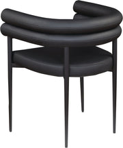 Lavina Vegan Leather Upholstered Dining Chair in Black, Set of 2 - 509Black-C