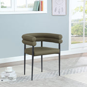Lavina Vegan Leather Upholstered Dining Chair in Olive, Set of 2 - 509Olive-C