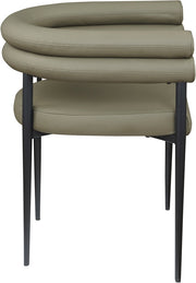 Lavina Vegan Leather Upholstered Dining Chair in Olive, Set of 2 - 509Olive-C