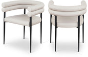 Lavina Vegan Leather Upholstered Dining Chair in Taupe, Set of 2 - 509Taupe-C