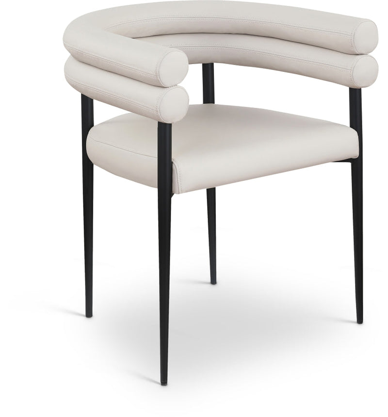 Lavina Vegan Leather Upholstered Dining Chair in Taupe, Set of 2 - 509Taupe-C