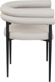 Lavina Vegan Leather Upholstered Dining Chair in Taupe, Set of 2 - 509Taupe-C