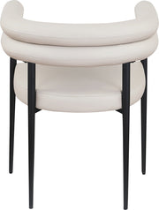 Lavina Vegan Leather Upholstered Dining Chair in Taupe, Set of 2 - 509Taupe-C