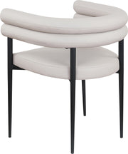 Lavina Vegan Leather Upholstered Dining Chair in Taupe, Set of 2 - 509Taupe-C