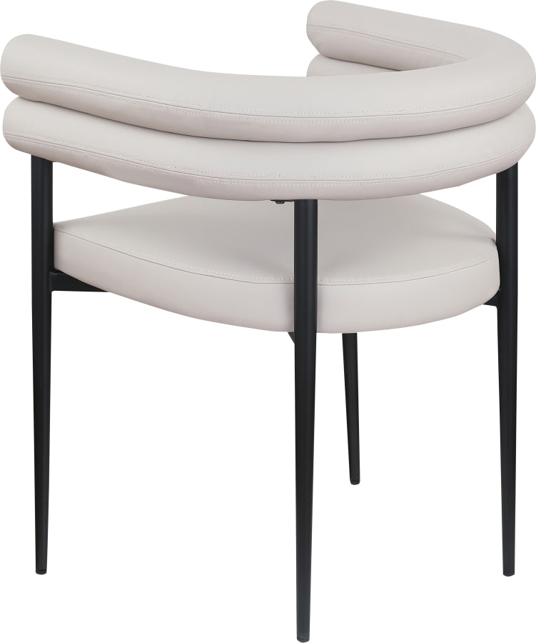 Lavina Vegan Leather Upholstered Dining Chair in Taupe, Set of 2 - 509Taupe-C