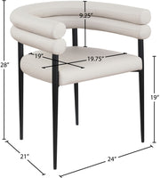 Lavina Vegan Leather Upholstered Dining Chair in Taupe, Set of 2 - 509Taupe-C