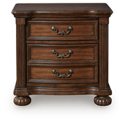Lavinton Brown King Poster Bed, 2 Chests and Nightstand - B764B12