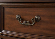 Lavinton Queen Poster Bed with 2 Nightstands in Brown from Ashley - Luna Furniture