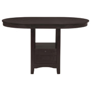 Lavon 5-piece Oval Counter Height Dining Set Espresso - 102888-S5