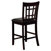 Lavon 5-piece Oval Counter Height Dining Set Espresso - 102888-S5