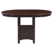 Lavon 5-piece Oval Counter Height Dining Set Light Chestnut - 105278-S5