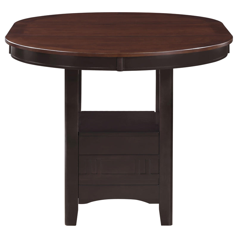 Lavon 5-piece Oval Counter Height Dining Set Light Chestnut - 105278-S5
