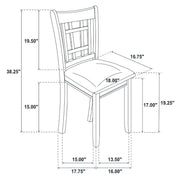Lavon 5-piece Oval Extension Leaf Dining Set Espresso - 102671-S5