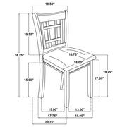 Lavon 5-piece Oval Extension Leaf Dining Set Light Oak - 106620-S5