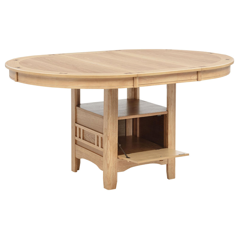 Lavon 5-piece Oval Extension Leaf Dining Set Light Oak - 106620-S5