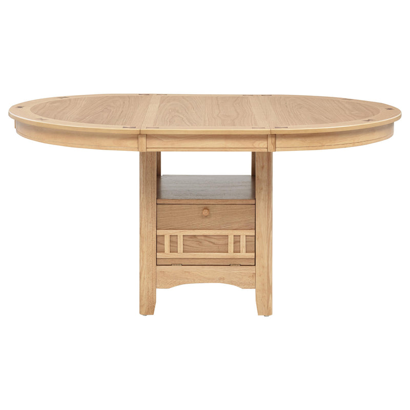 Lavon 5-piece Oval Extension Leaf Dining Set Light Oak - 106620-S5