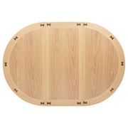 Lavon 5-piece Oval Extension Leaf Dining Set Light Oak - 106620-S5