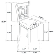 Lavon 5-piece Oval Extension Leaf Dining Set Medium Grey - 108211-S5