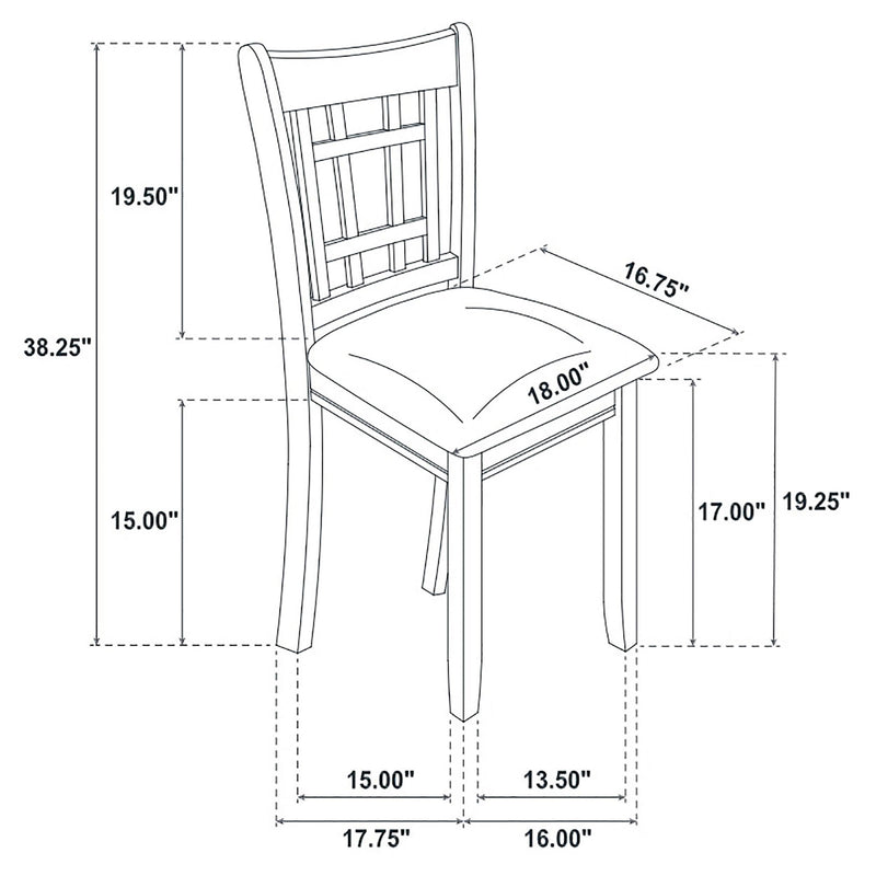 Lavon 5-piece Oval Extension Leaf Dining Set Medium Grey - 108211-S5