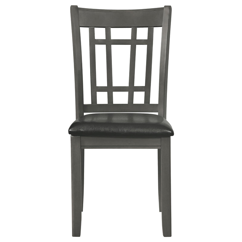 Lavon 5-piece Oval Extension Leaf Dining Set Medium Grey - 108211-S5