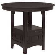 Lavon Oval 60-inch Counter Height Extension Dining Table Espresso - 102888