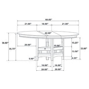 Lavon Oval 60-inch Counter Height Extension Dining Table Espresso - 102888